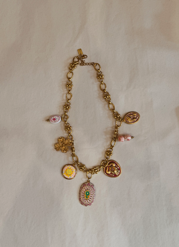 Sunny beadle necklace