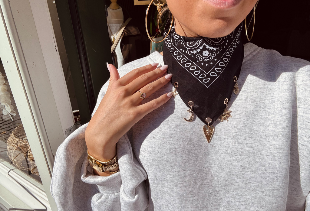 Paisley bandana black