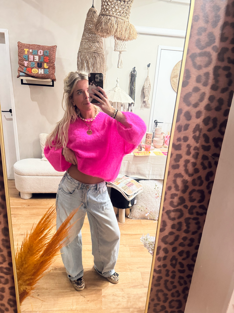 Pink knit