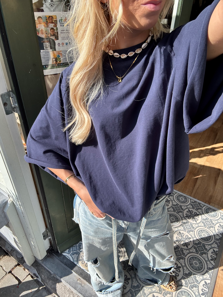 Basic blue tee