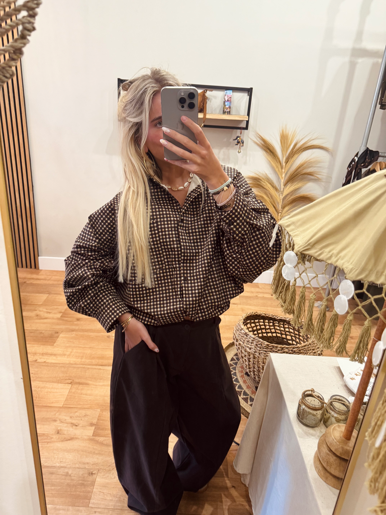 Lola blouse brown
