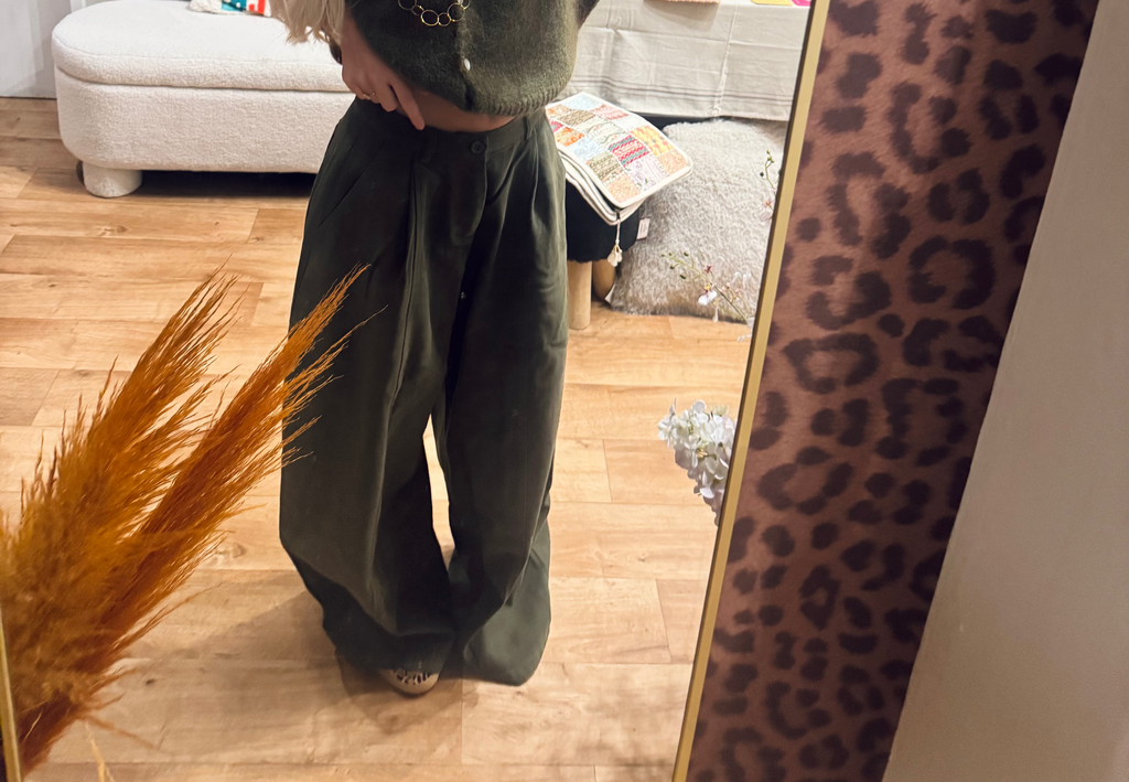 Green pants Lia (S)