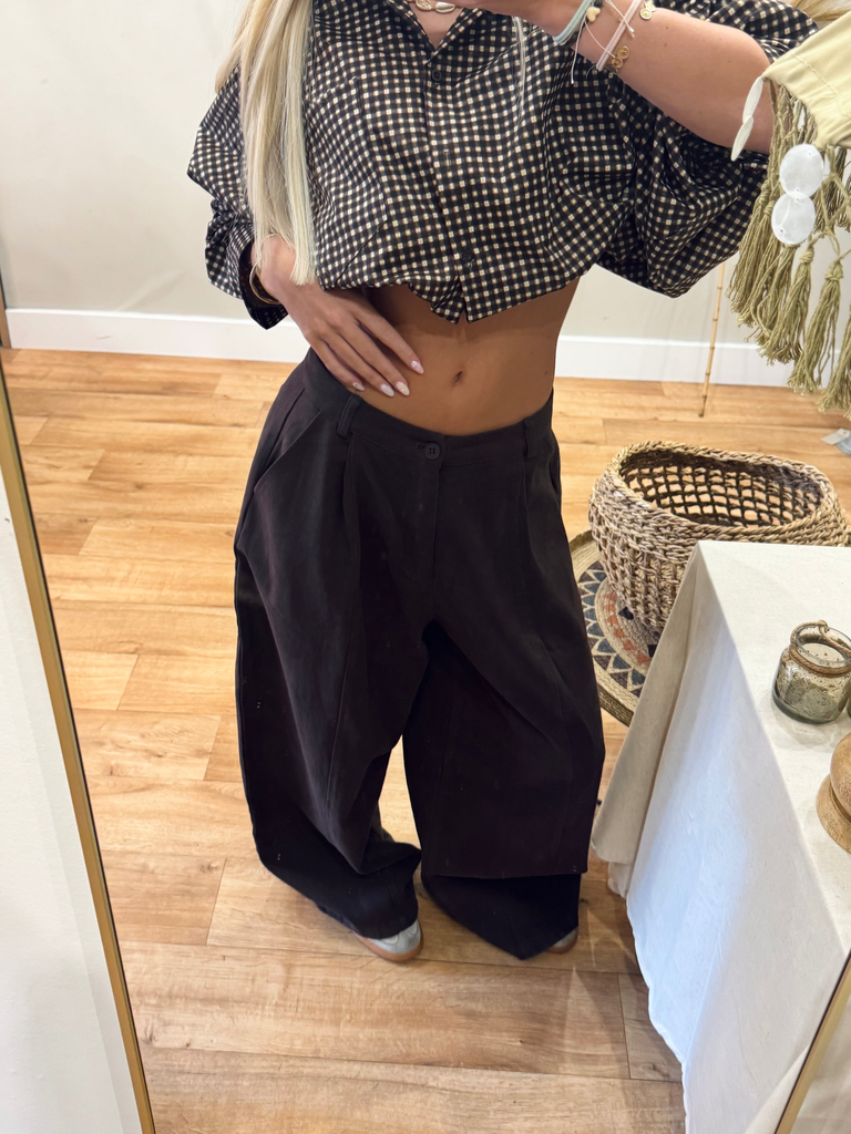 Brown pants lia (XS)