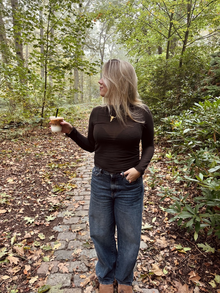 Cashmere top brown